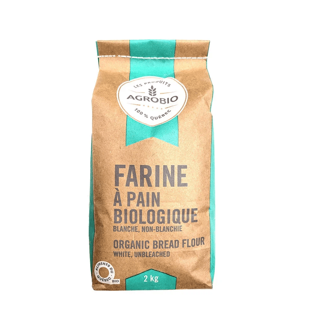 AGROBIO Épicerie Farine à pain blanche non-blanchie bio 2kg