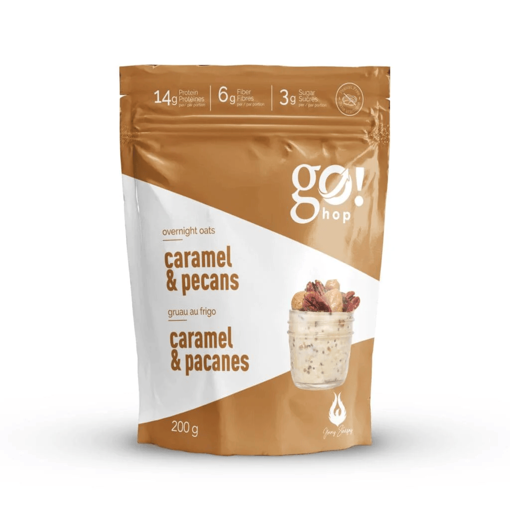 GO NUTRITION Épicerie Go Hop - gruau Caramel et pacanes 200g
DATE DE PÉREMPTION : 31 OCTOBRE 2026