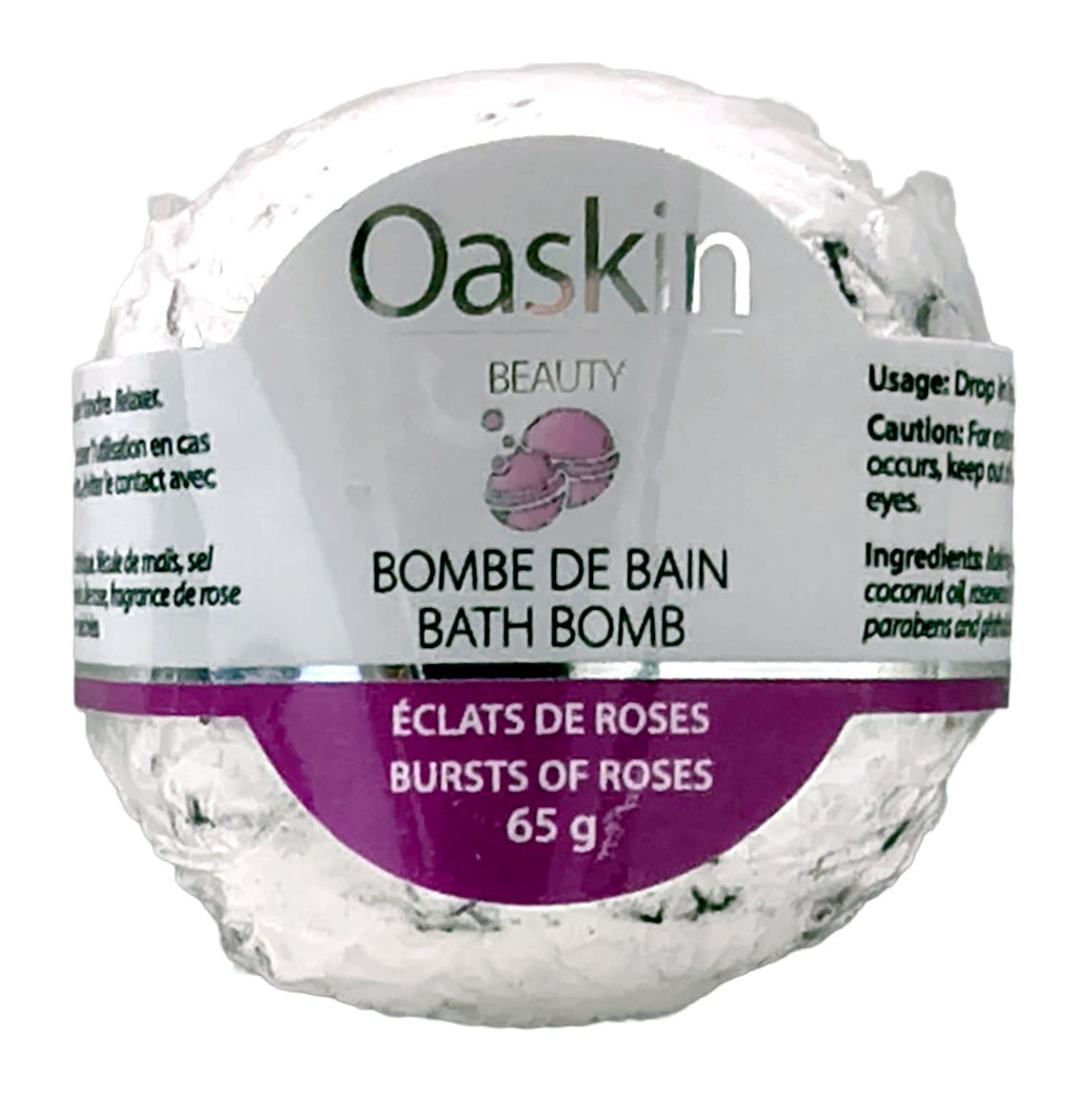 OASKIN BEAUTY Soins & Beauté Bombe de bain éclat de rose 65g