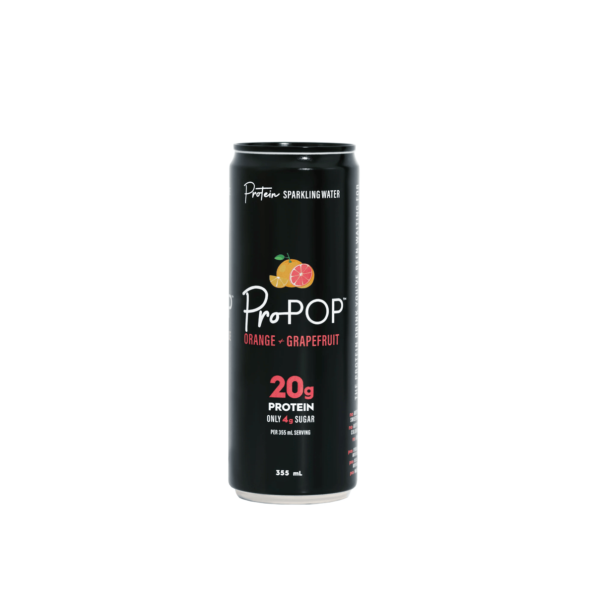 PROPOP Nutrition Sportive Eau pétillante protéinée (orange/pamplemousse) 355ml