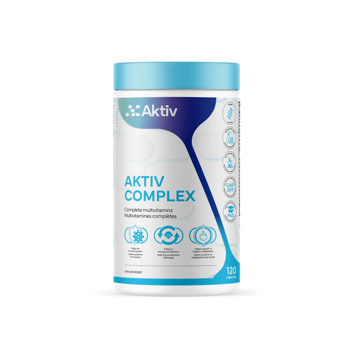 AKTIV suppléments Aktiv complex (multivitamines complètes ) 120caps