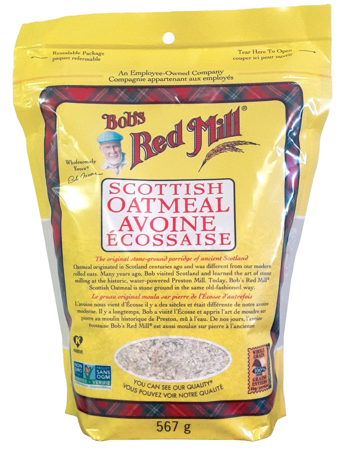 BOB'S RED MILL Épicerie Avoine écossaise 567g