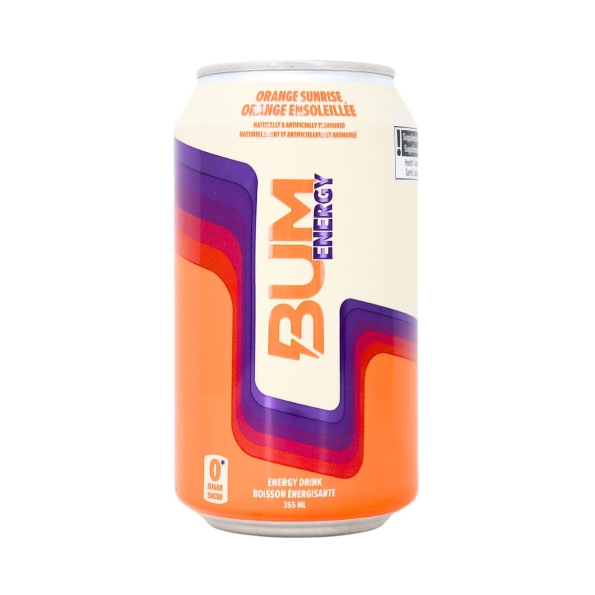 BUM ENERGY Suppléments Boisson énergisante orange ensolleillée 355ml