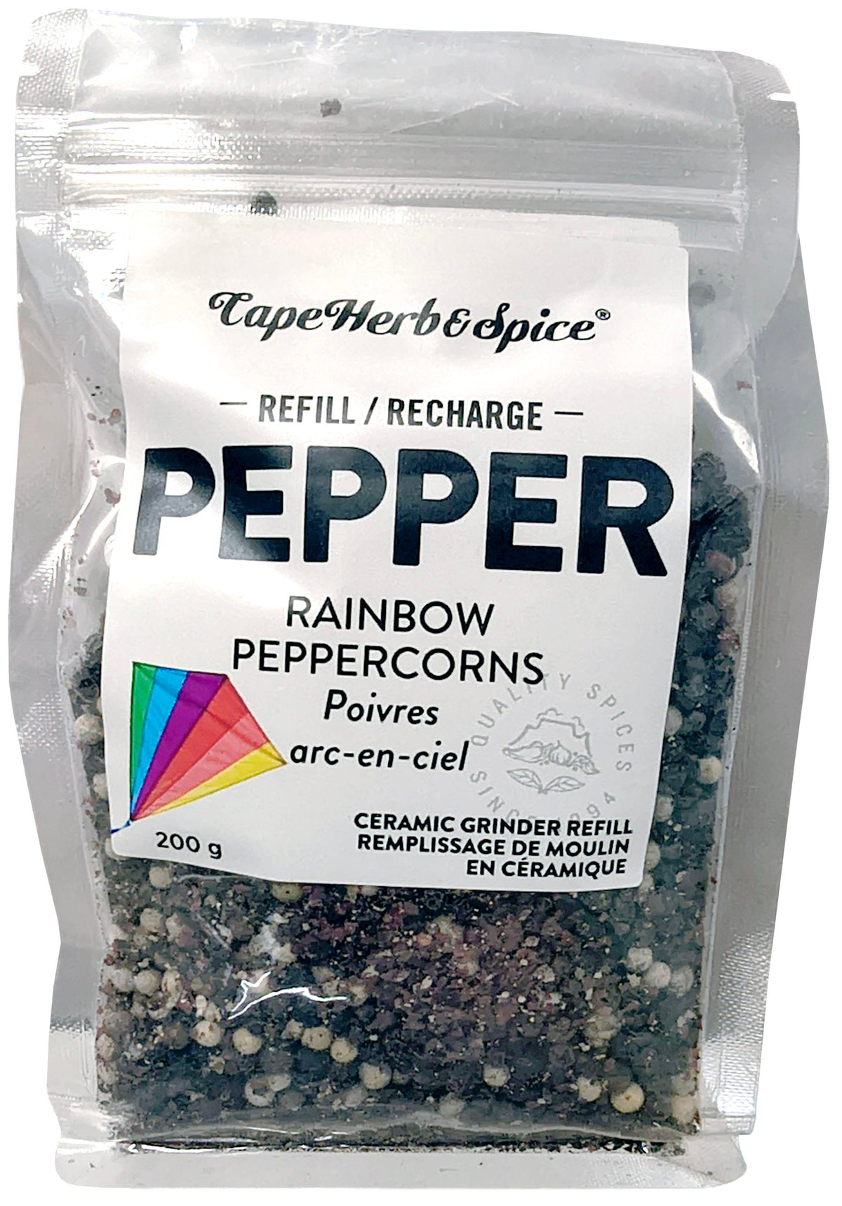 CAPEHERB AND SPICE Épicerie Poivre arc-en-ciel 200g