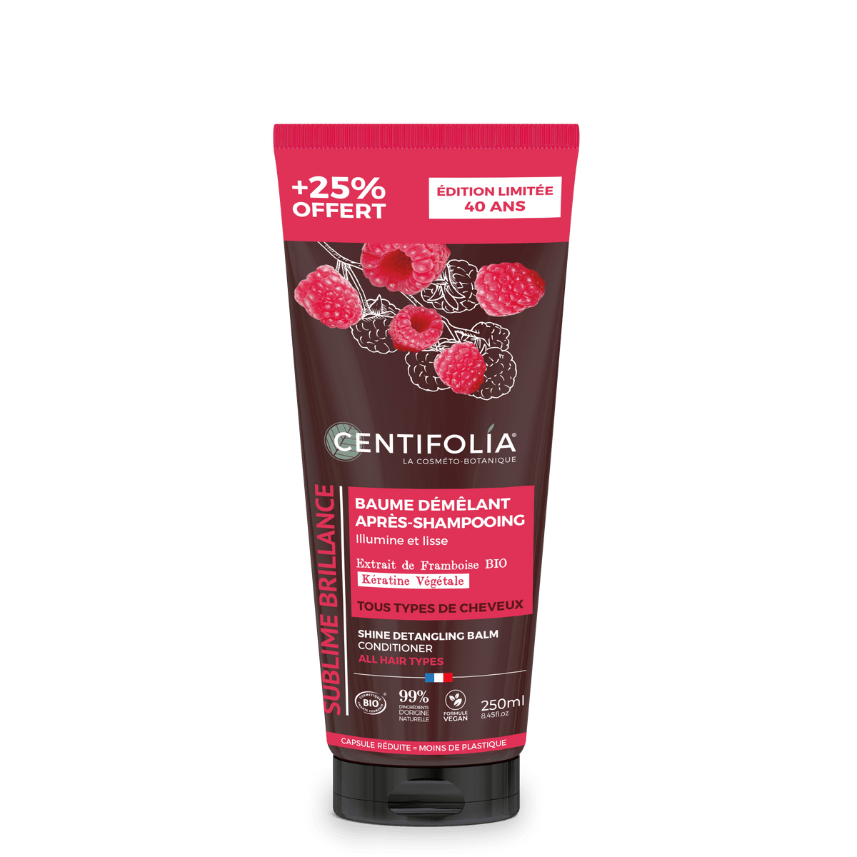 CENTIFOLIA Soins & beauté Baume démêlant après-shampooing (framboises)  250ml
