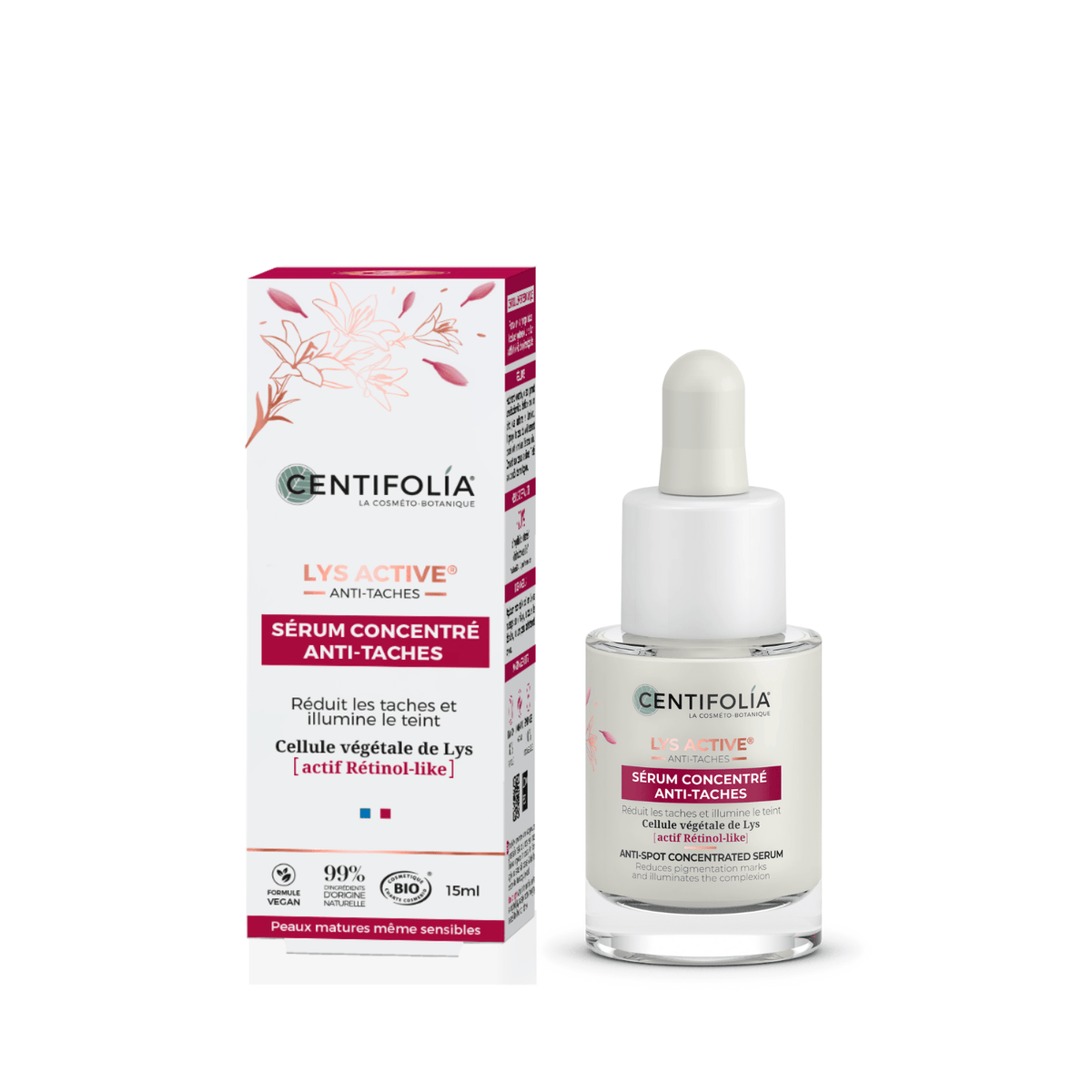 CENTIFOLIA Soins & beauté Sérum concentré anti-taches (peau mature) 15ml