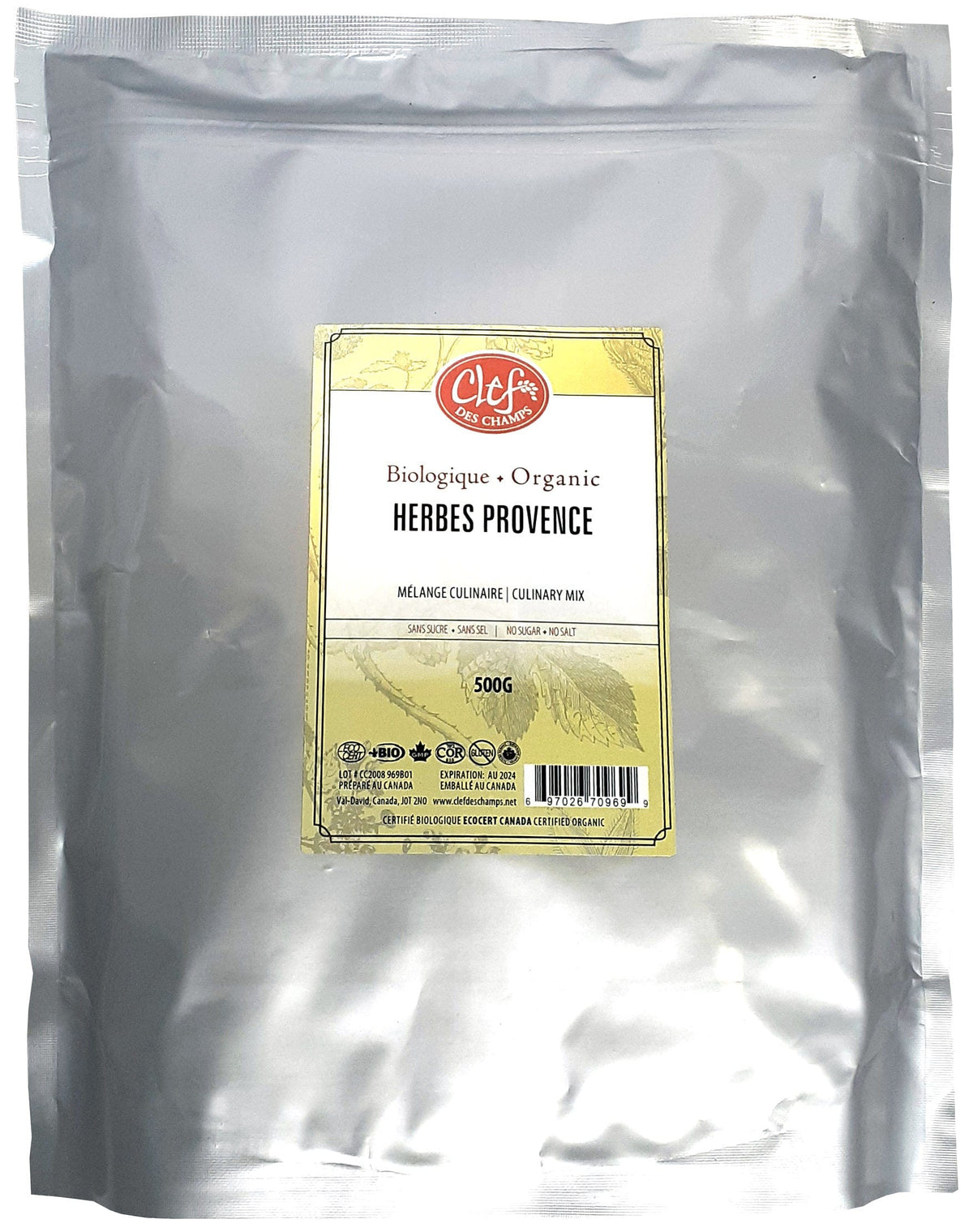CLEF DES CHAMPS Suppléments Herbes de Provence (sans sucre / sans sel) 500g