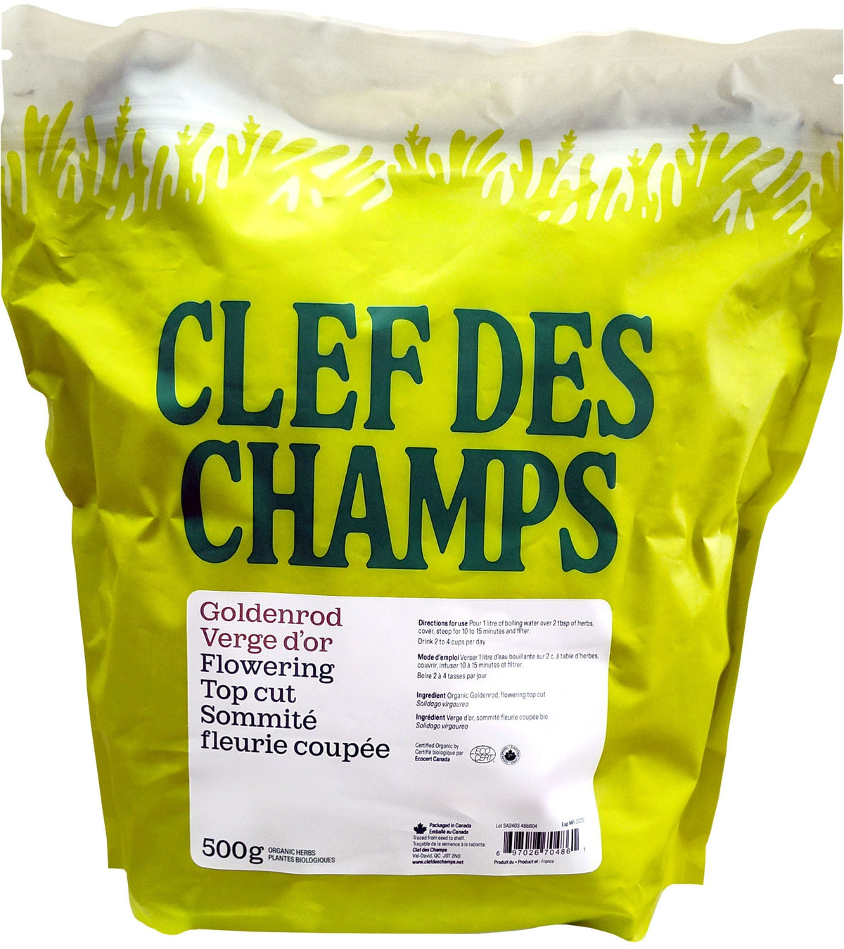 CLEF DES CHAMPS Suppléments Verge d'or (herbe) 500g