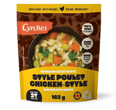 CYRCHES Épicerie Bouillon végé (sans sel ni gras) saveur de Poulet  162g