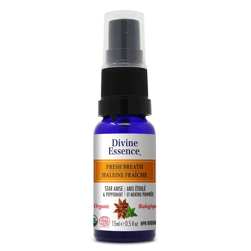 DIVINE ESSENCE Suppléments Vaporisateur haleine fraîche canelle et menthe poivrée bio 15ml