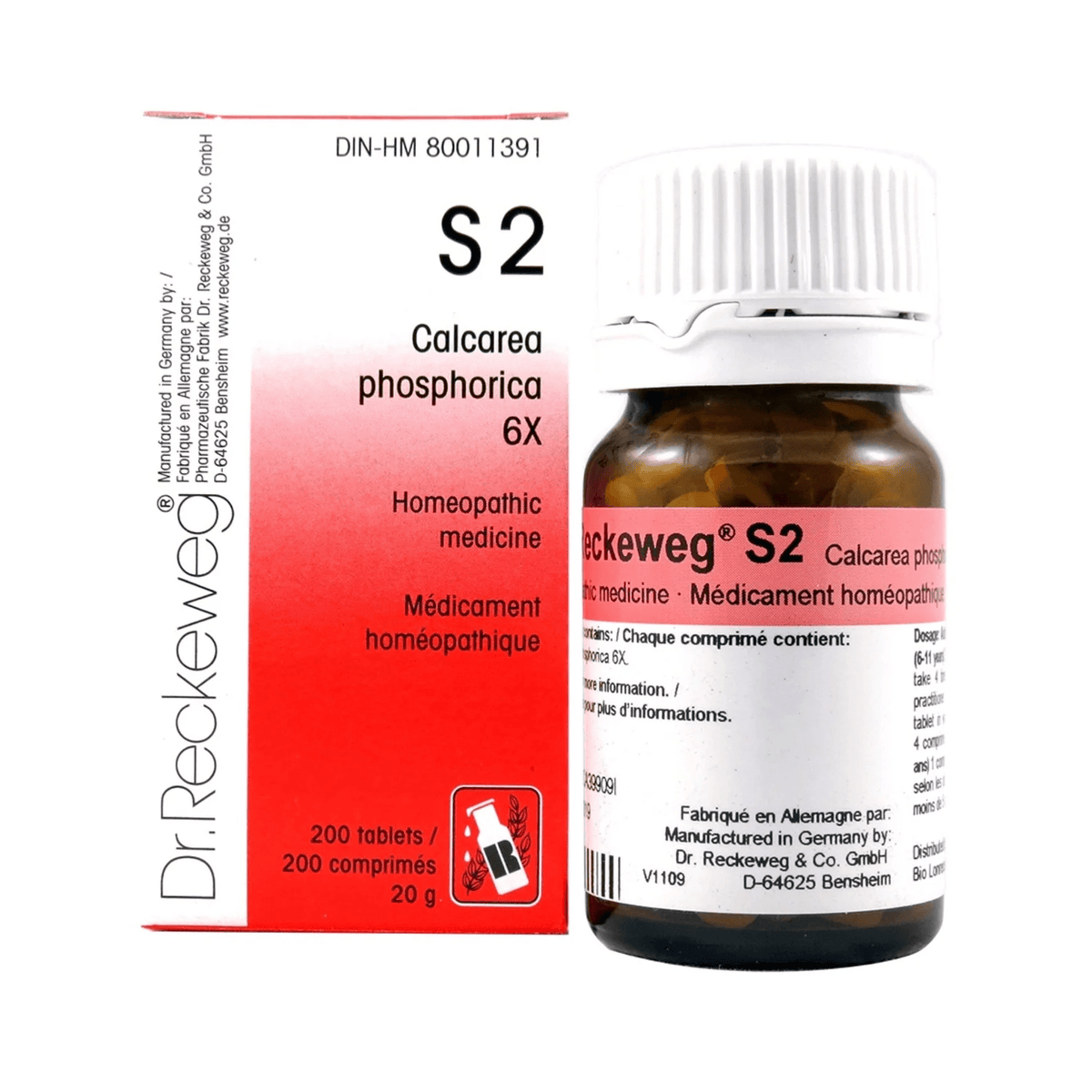 DR.RECKEWEG Suppléments S2 200comp