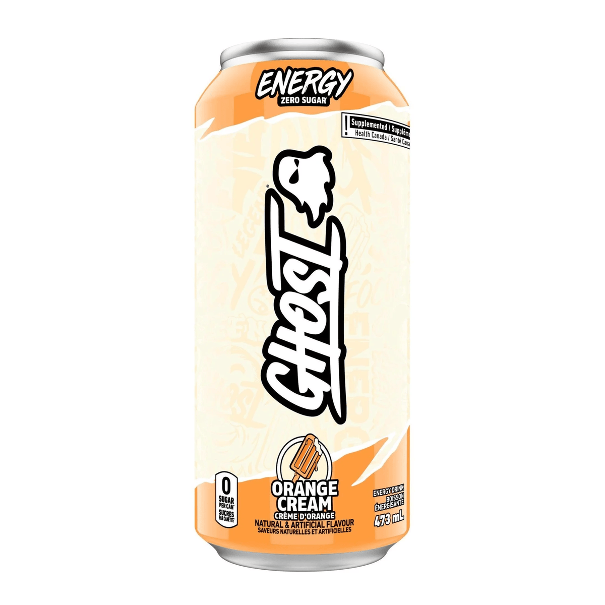 GHOST Nutrition Sportive Boisson énergisante (orange et crème) 473ml