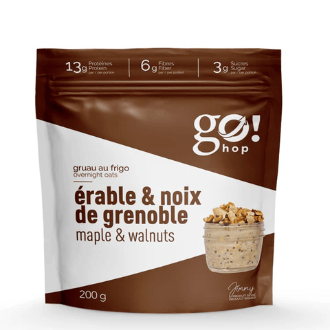 GO NUTRITION Épicerie Go Hop - gruau Érable et noix de grenoble 200g