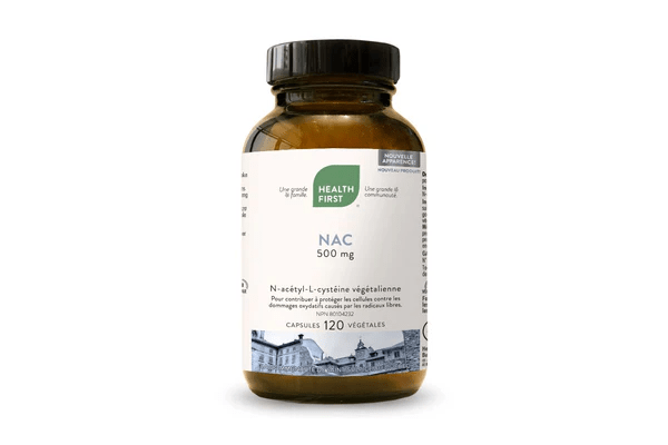 HEALTH FIRST Suppléments NAC 500mg 120vcaps