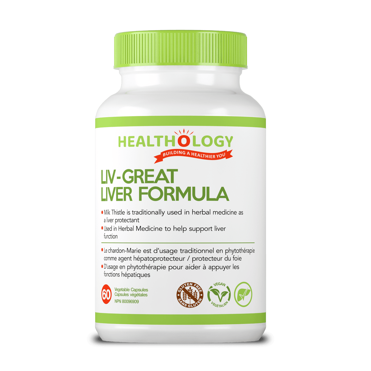 HEALTHOLOGY Suppléments Liv-great  60caps