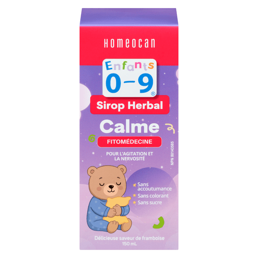 HOMEOCAN Suppléments Sirop herbal calme (framboise) 150ml