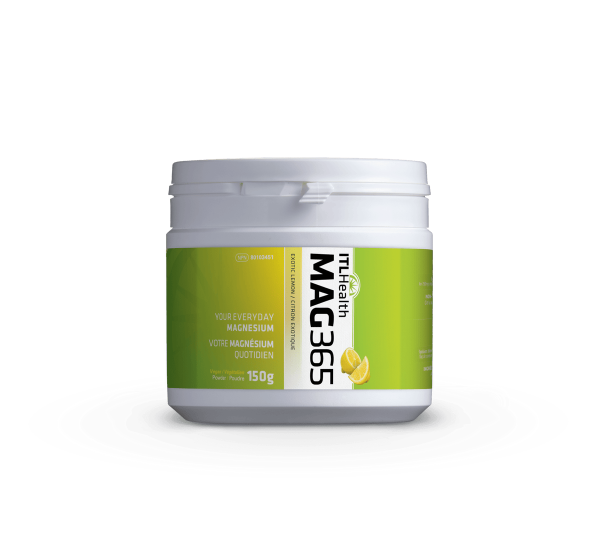 ITL HEALTH Suppléments Mag 365 Magnésium (citron exotique) 150g