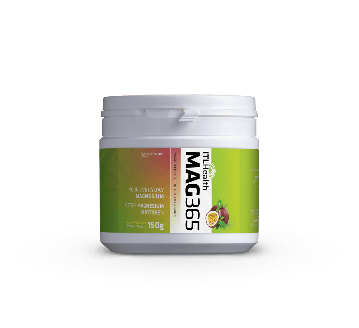 ITL HEALTH Suppléments Mag 365 Magnésium (fruit de la passion) 150g