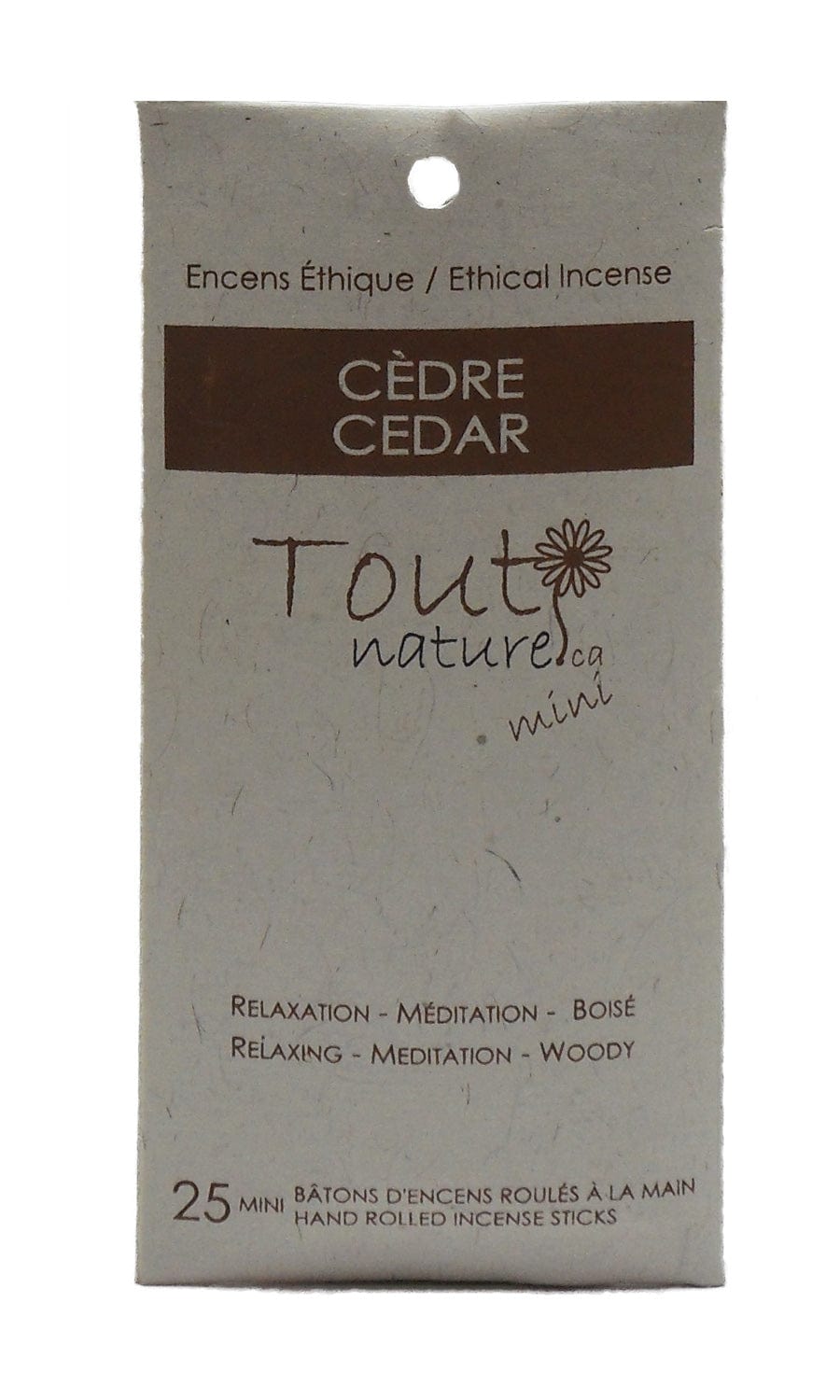 KOLAM Soins & beauté Mini-bâtonnets encens cèdre 25un