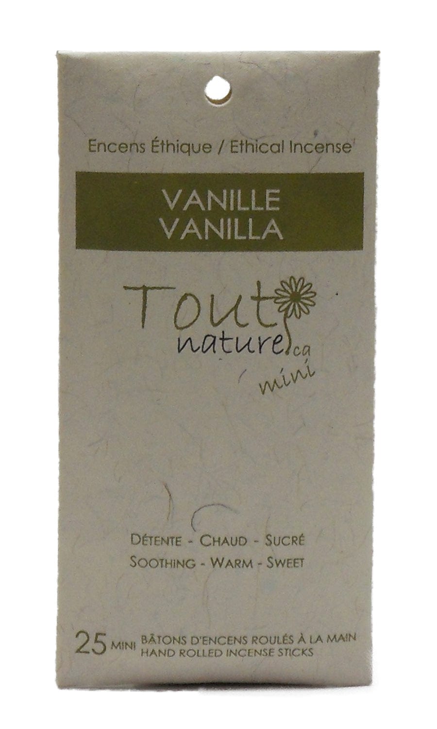 KOLAM Soins & beauté Mini- bâtonnets encens vanille 25un
