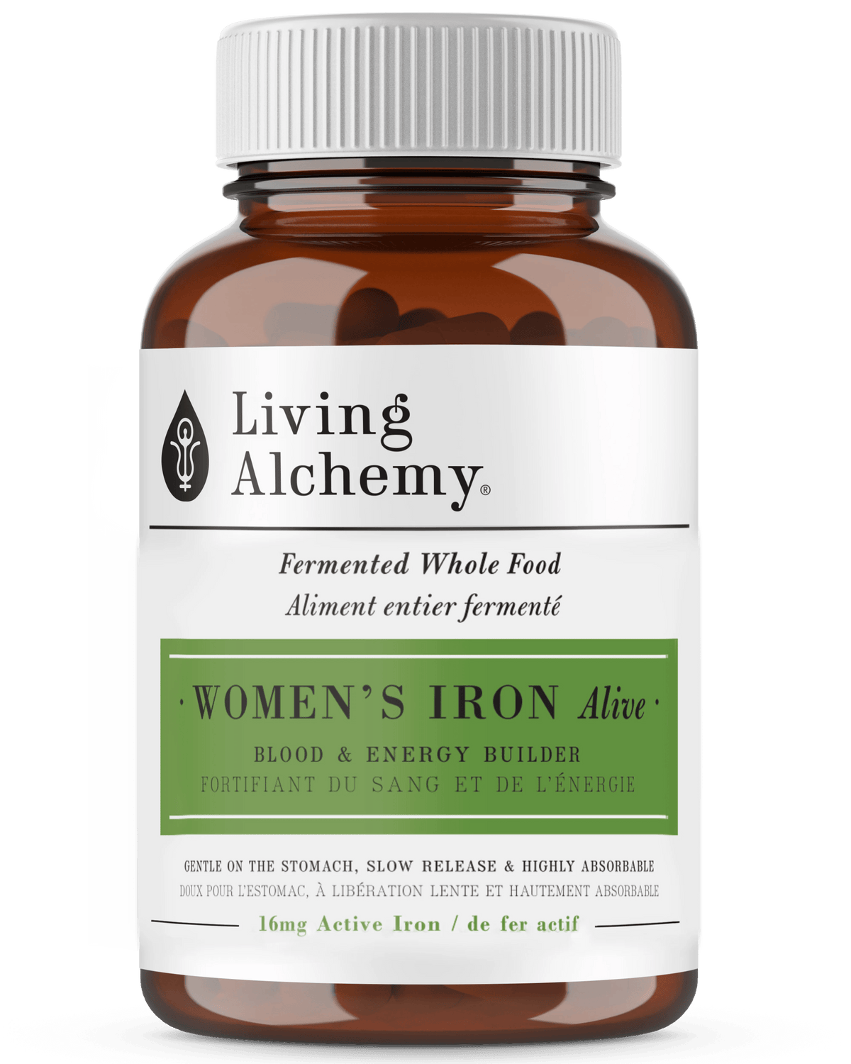 LIVING ALCHEMY Suppléments Fer vivant pour femmes 60vcaps