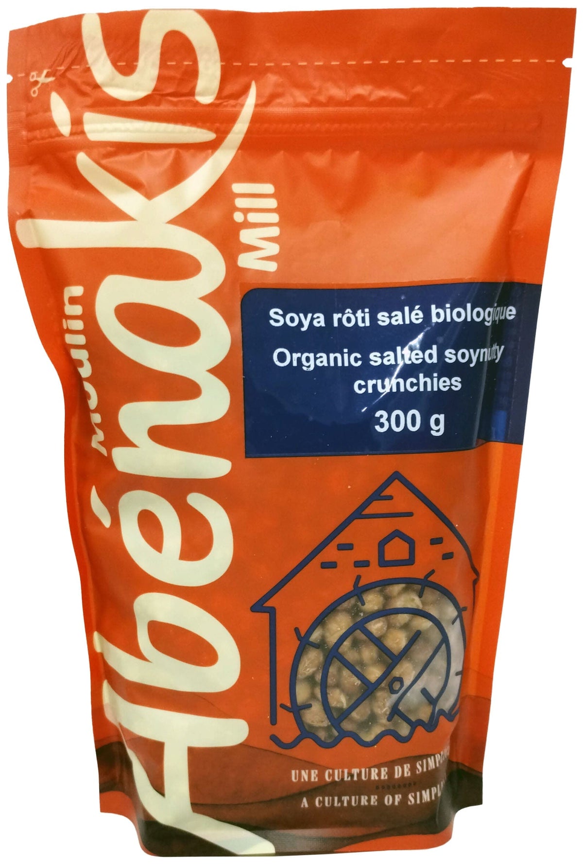 MOULIN AUX ABÉNAKIS Épicerie Soya rôti salé bio 300g