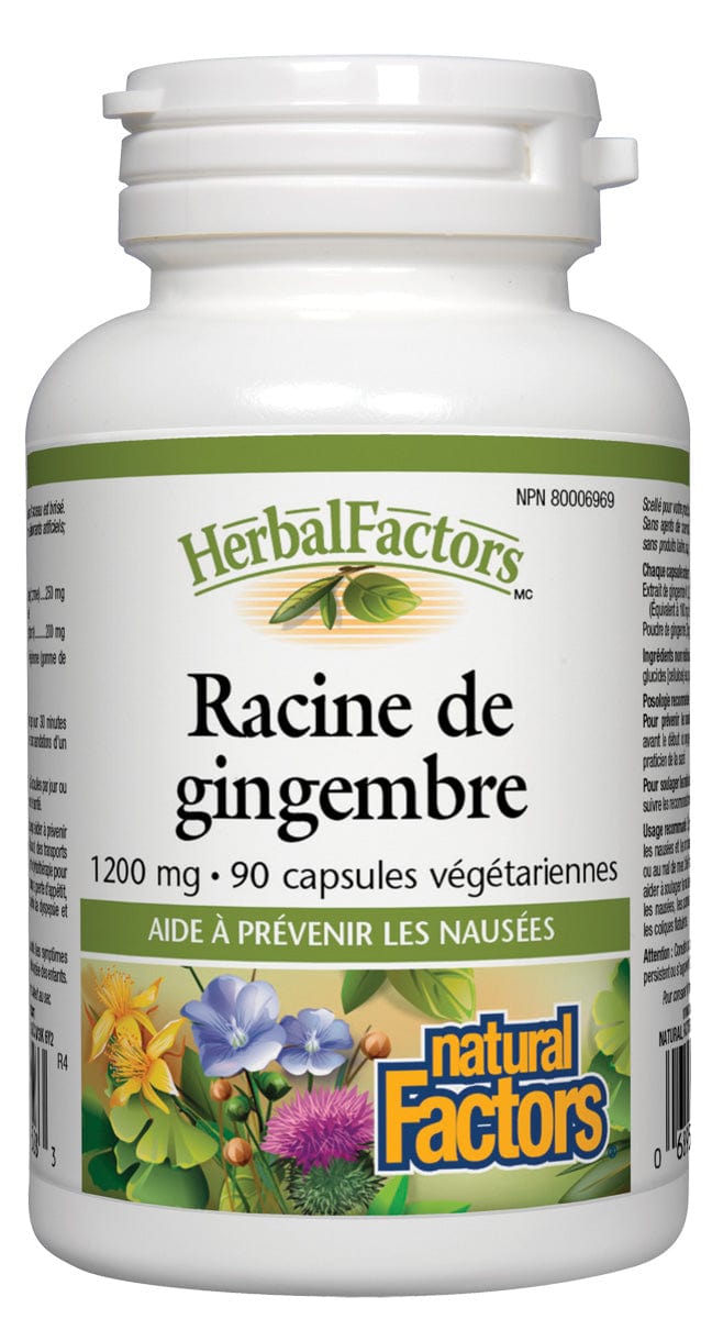 NATURAL FACTORS Suppléments Racine de gingembre 90vcaps