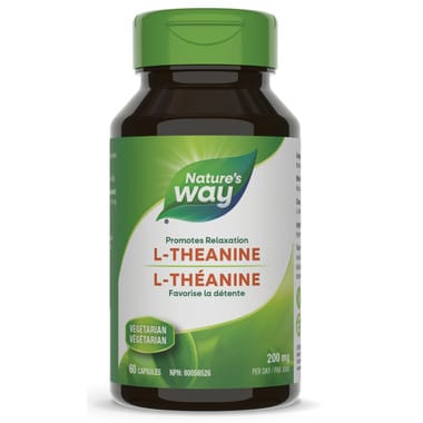 NATURE'S WAY Suppléments L-Theanine  60vcaps