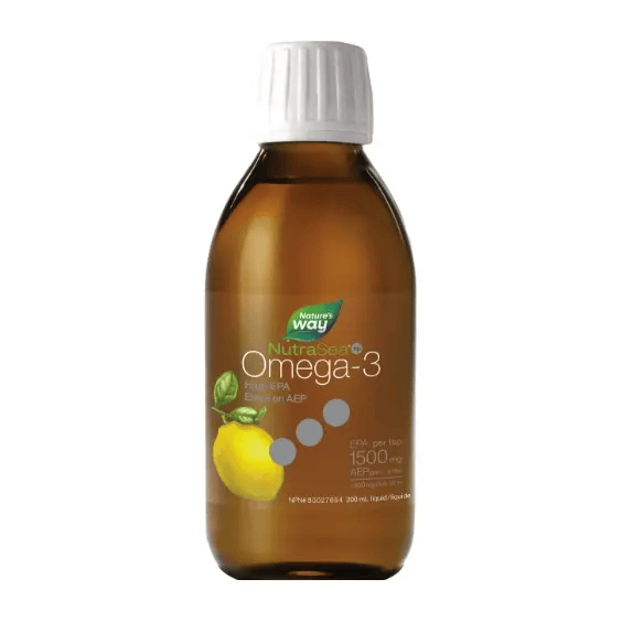 NATURE'S WAY Suppléments NutraSea Omega 3 EPA concentré   (saveur citron) 200ml