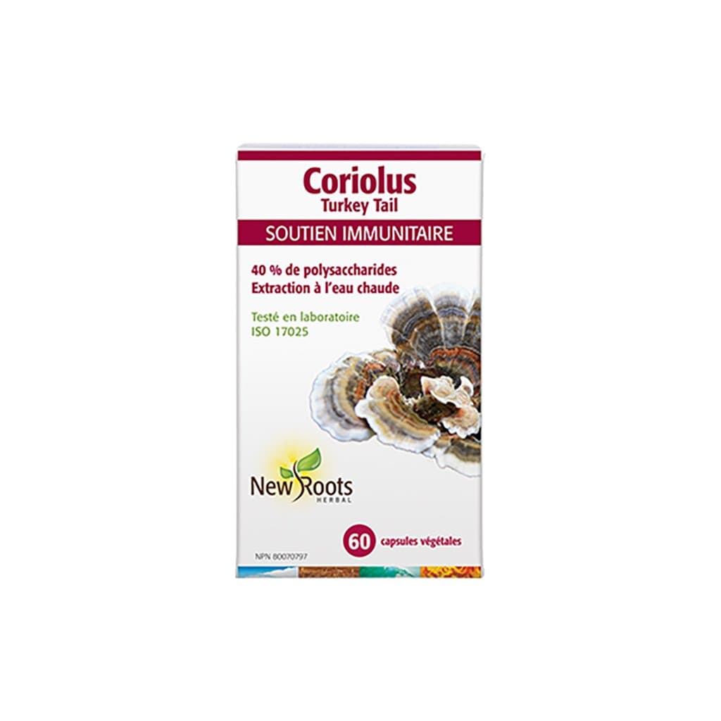 NEW ROOTS HERBAL Suppléments Coriolus (soutien immunitaire) 60vcaps