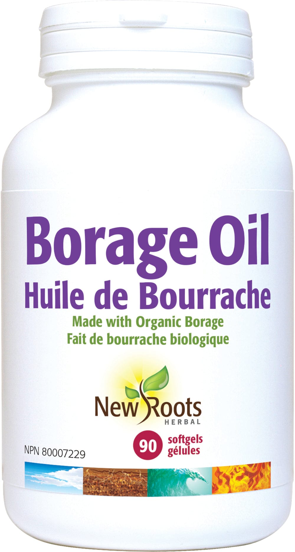 NEW ROOTS HERBAL Suppléments Huile de bourrache  90gel