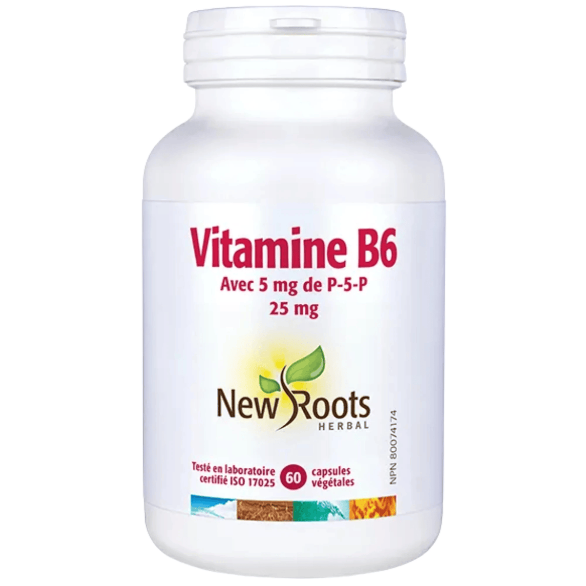 NEW ROOTS HERBAL Suppléments Vitamine B6  60vcaps