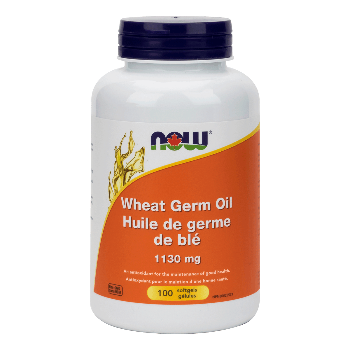 NOW Suppléments Huile de germe de blé 1130mg 100gels