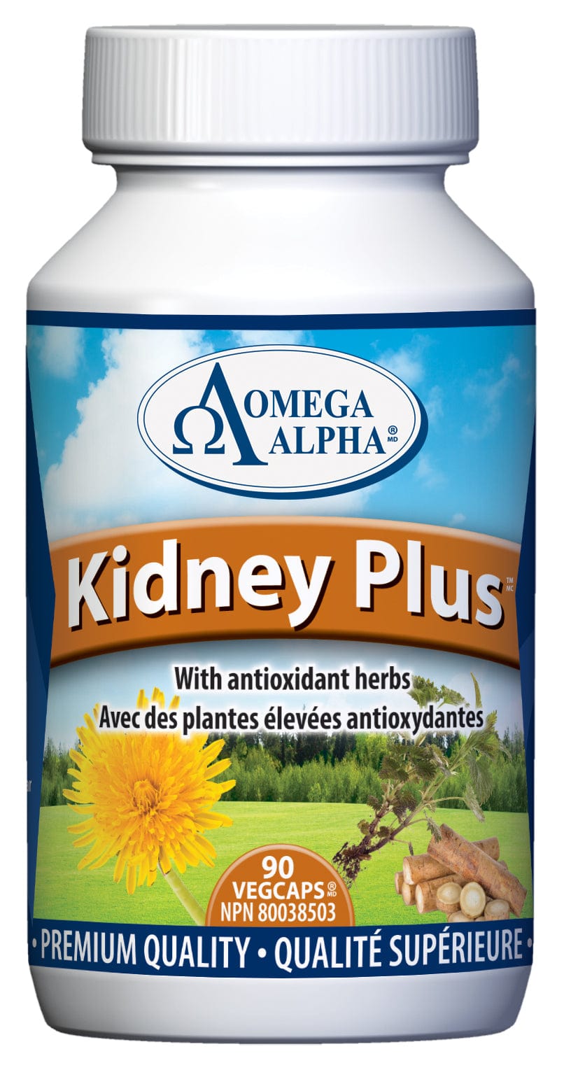 OMÉGA ALPHA PHARMATICAL Suppléments Kidney plus (support pour les reins) 90caps