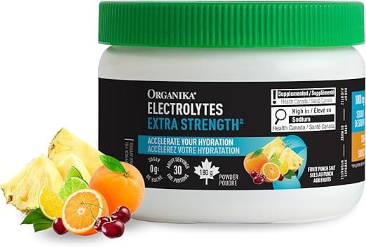 ORGANIKA Suppléments Électrolytes force extra (punch aux fruits) 180g
