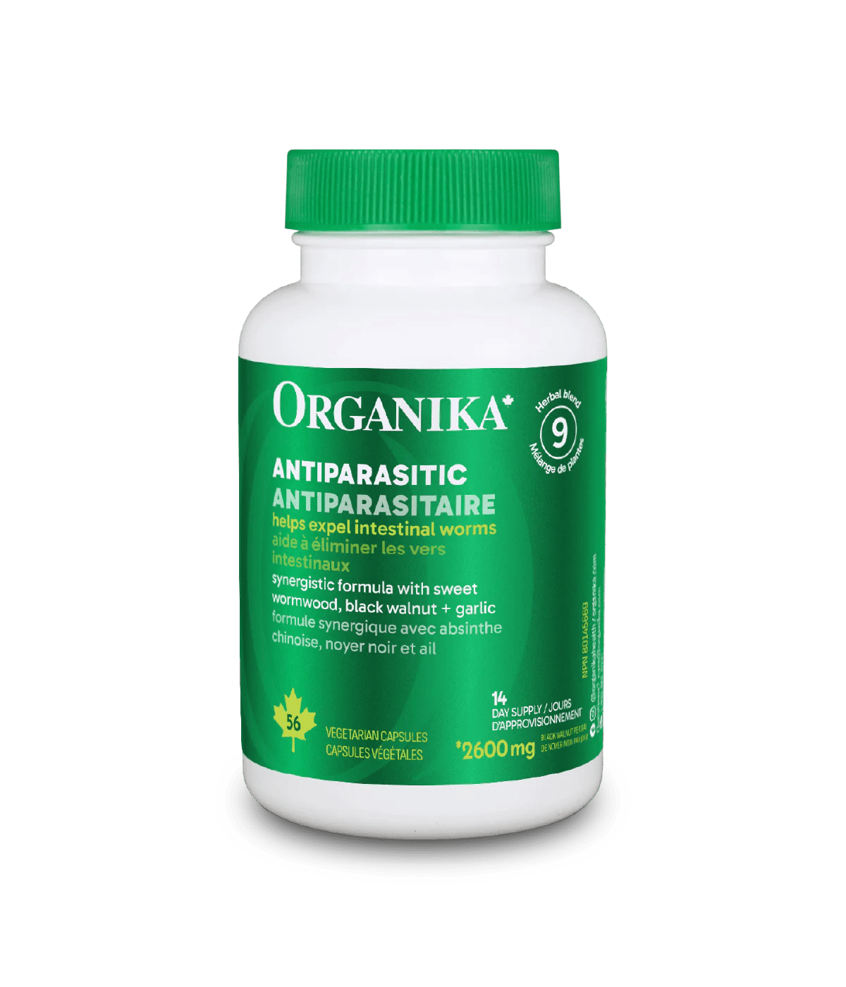 ORGANIKA Suppléments Femmes antiparasitaire 56vcaps