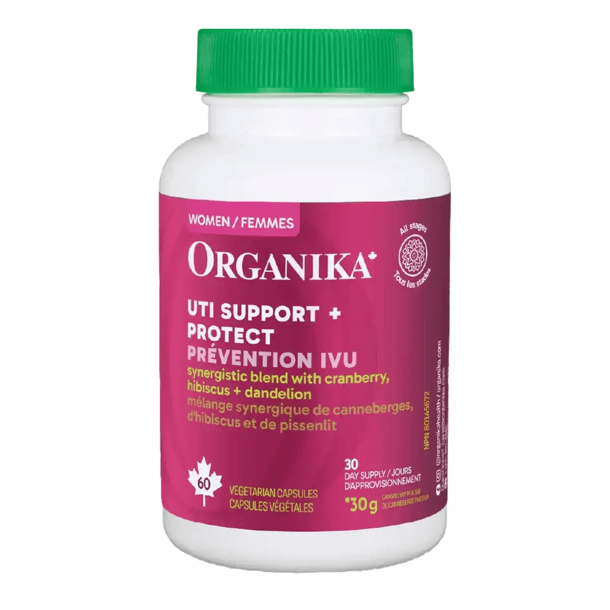 ORGANIKA Suppléments Femmes prévention IVU 60vcaps