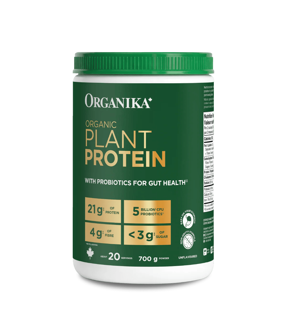 ORGANIKA Suppléments Protéines biologiques végétales 694g