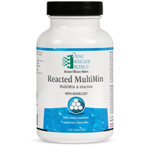 ORTHO MOLECULAR PRODUCTS Suppléments Reacted multimin 120caps