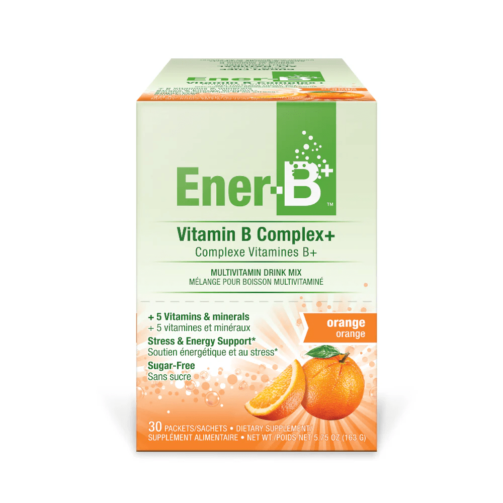 PAULING LABS Suppléments Ener-B+ Mélange boisson multivitaminé à l'orange avec vitamine B 30s