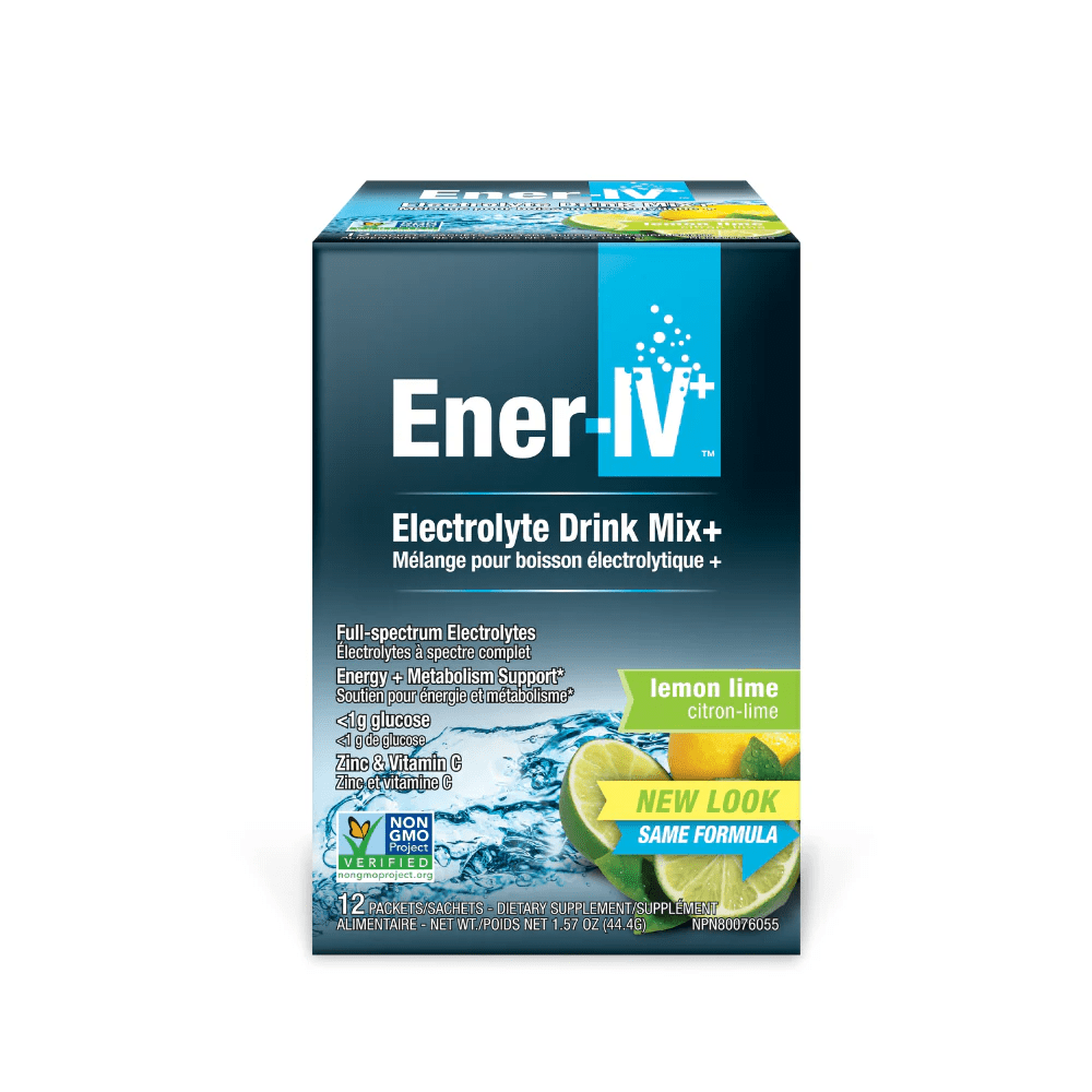 PAULING LABS Suppléments Ener-IV Mélange boisson électrolyte sport + aux citrons et limes  12s