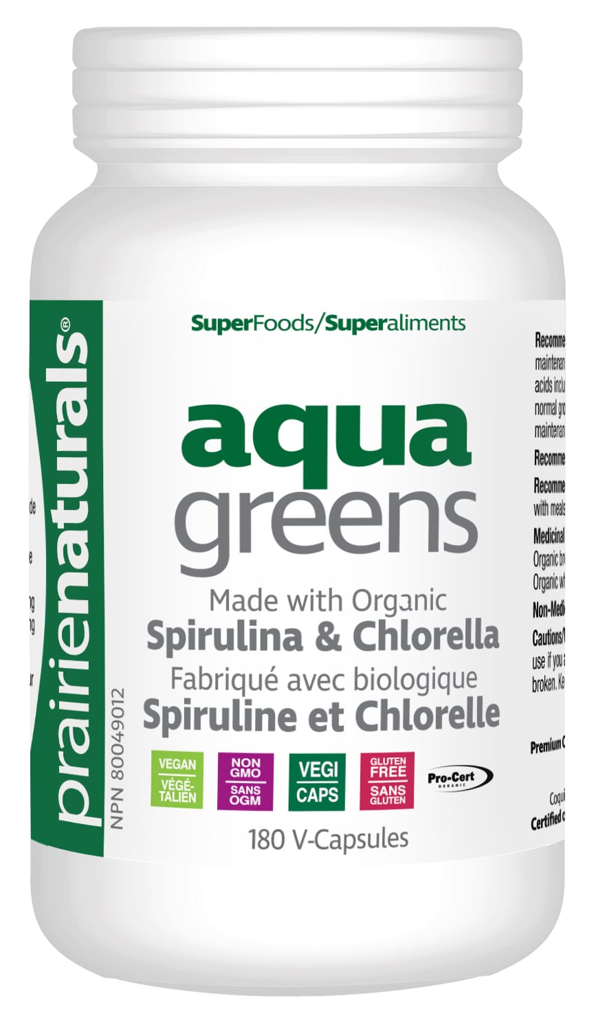 PRAIRIE NATURALS Suppléments Aqua vert bio 180vcaps