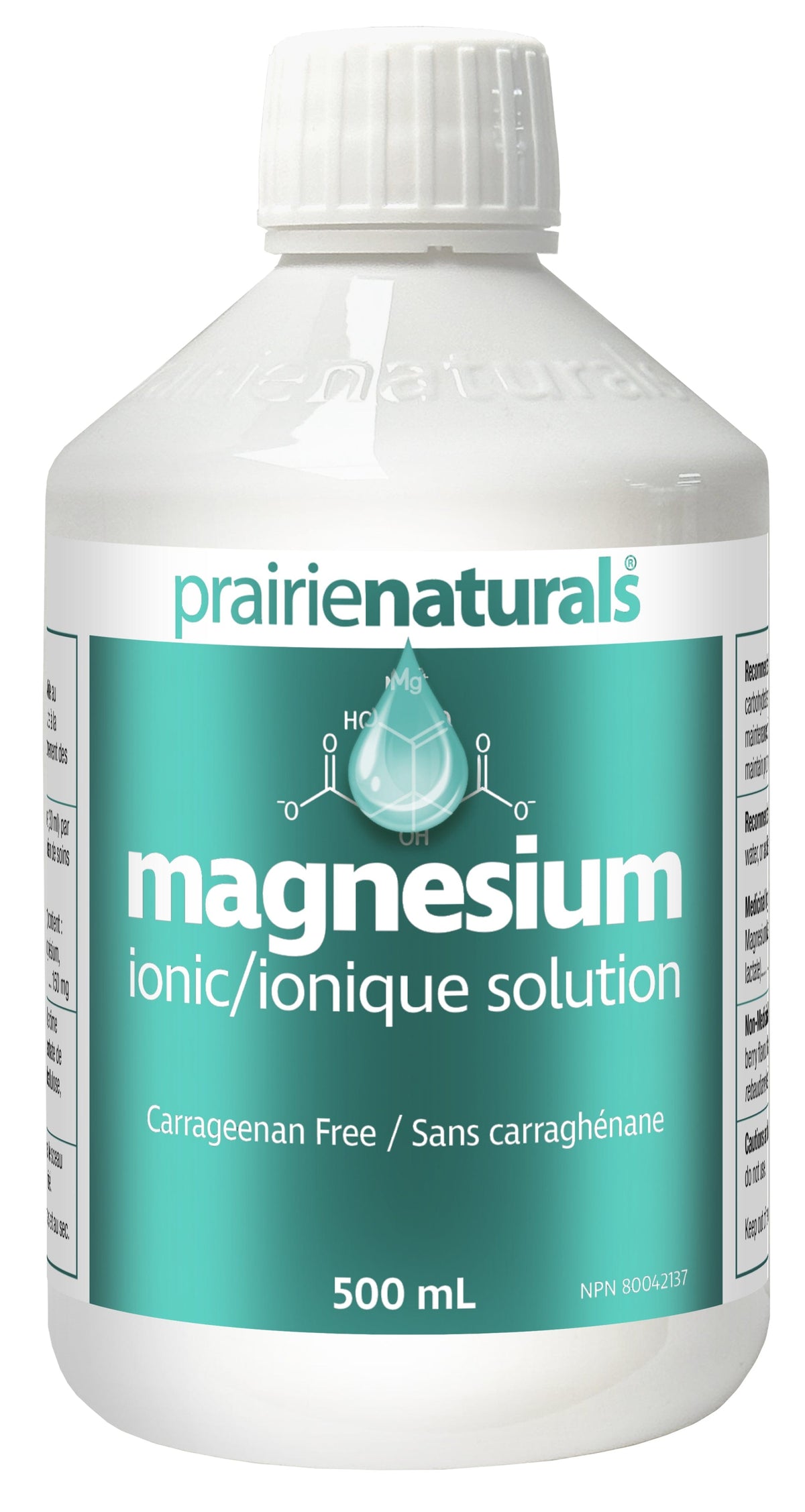 PRAIRIE NATURALS Suppléments Solution magnésium 500ml