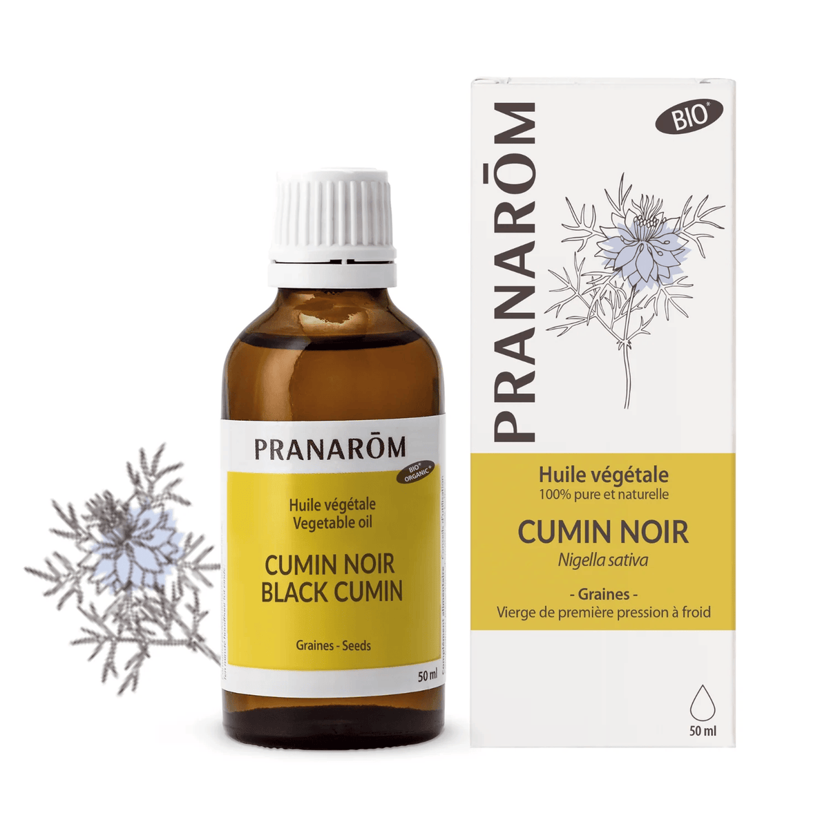 PRANAROM Soins & Beauté Huile végétale cumin noir 50ml