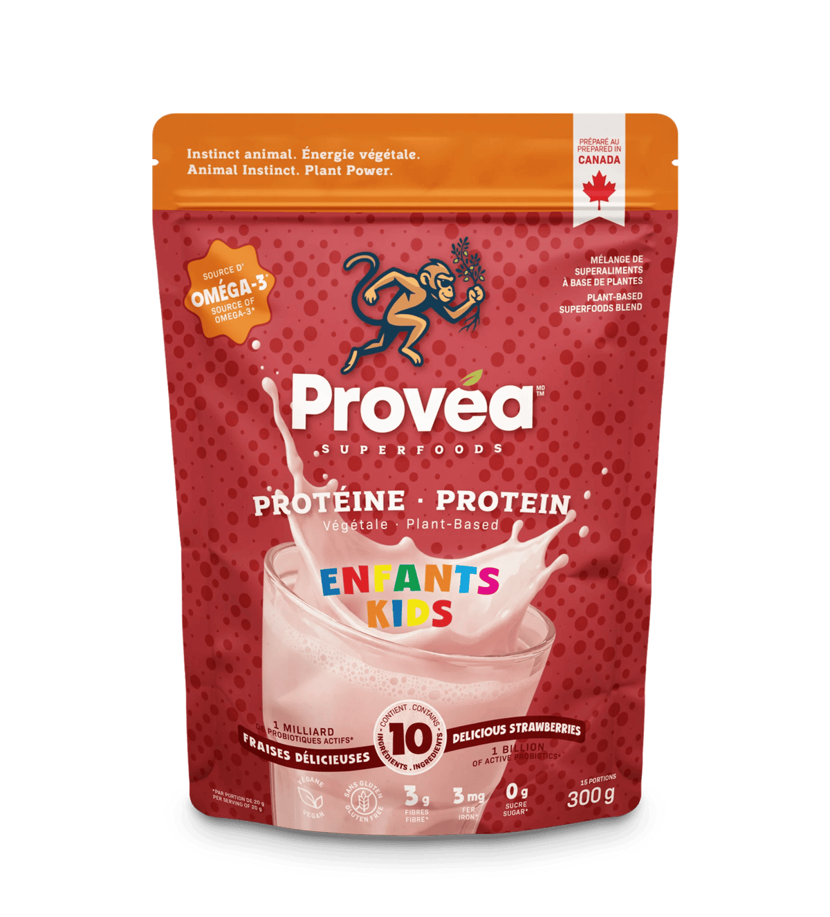PROTÉA Suppléments Protéines pour enfants (fraise) 300g