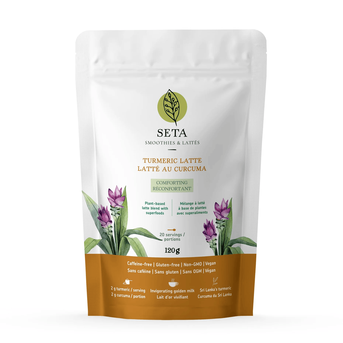 SETA ORGANIC Épicerie Latté au curcuma 120g
