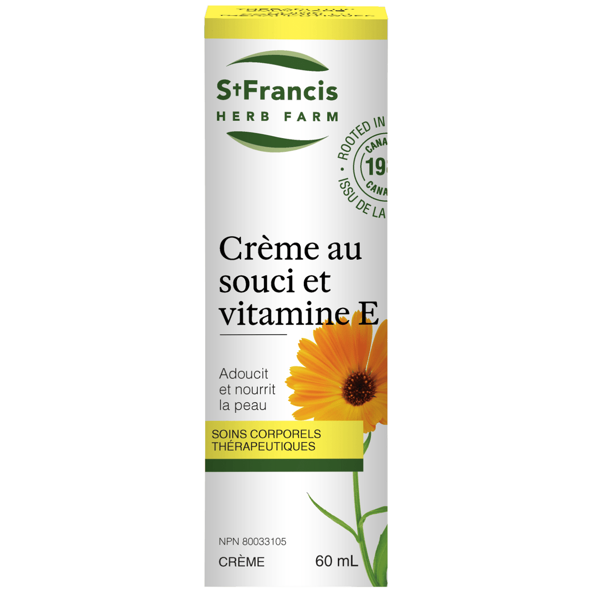 ST-FRANCIS HERB FARM Suppléments Crème calendula vitamine E 60ml