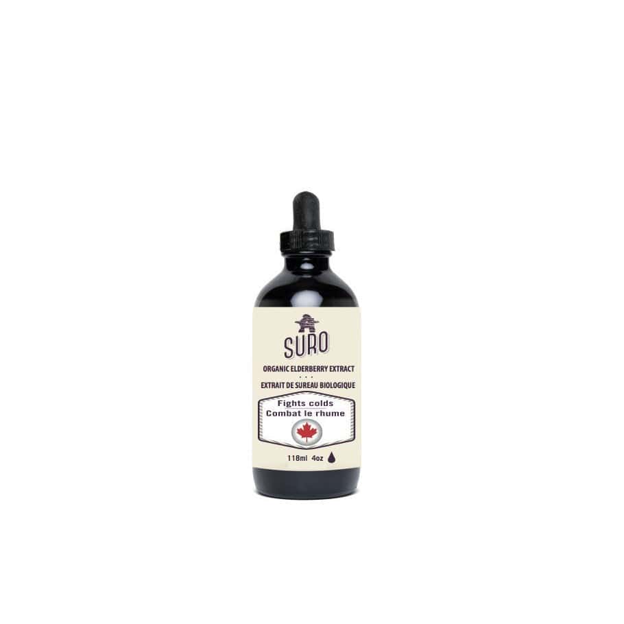 SURO Suppléments Extrait de baie de sureau bio (combat le rhume) 118ml