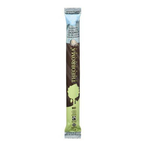 THEOBROMA Épicerie Barre de chocolat à la noix de coco et quinoa croquant bio 31g