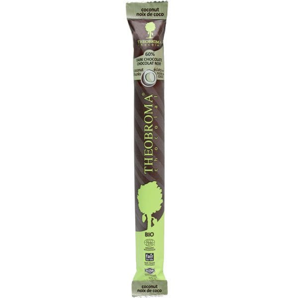 THEOBROMA Épicerie Barre de chocolat au chocolat noir 72% et éclats de noix de coco bio 35g